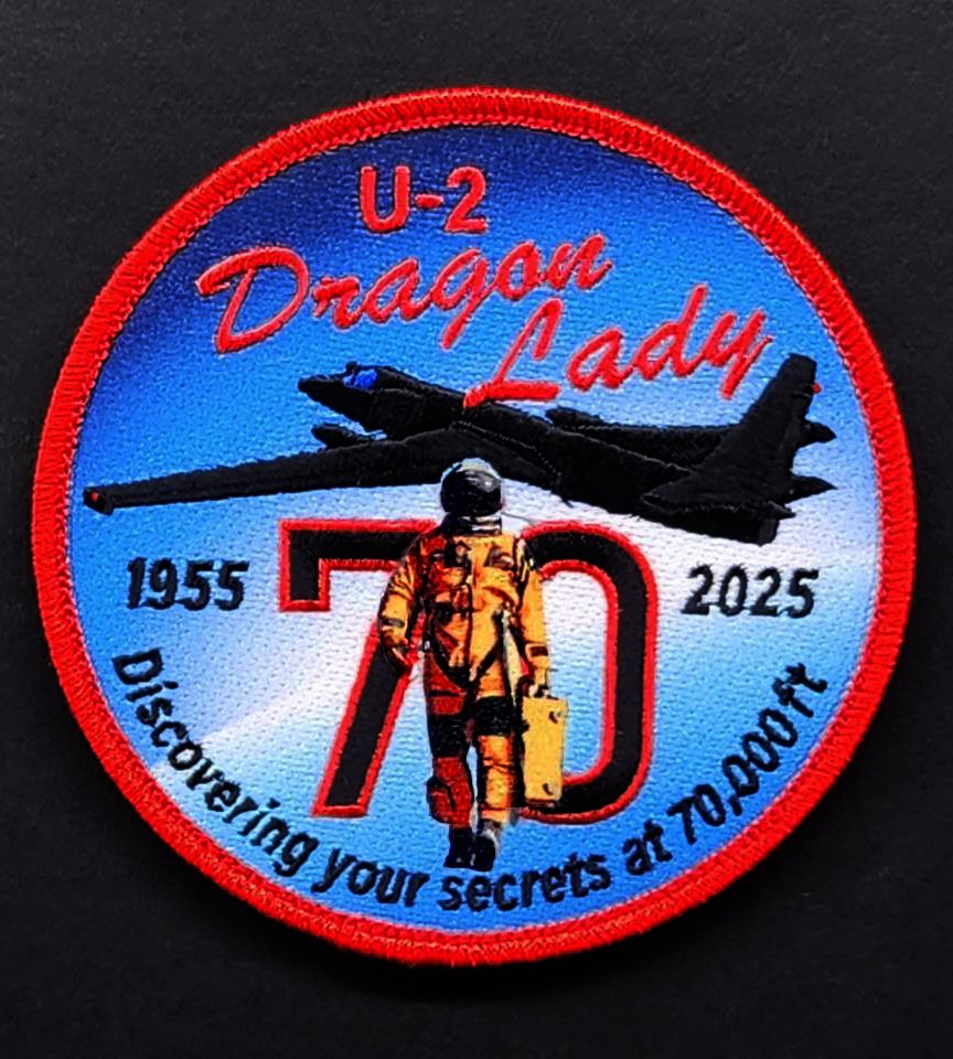 PA0007美國U-2高空偵察機首飛70周年紀念章(含魔鬼氈)