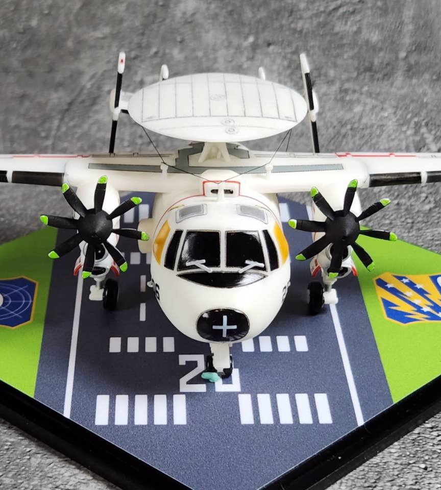 空軍E-2C鷹眼預警機Q版樹脂模型材料包