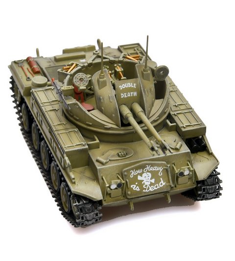 美軍越戰M42 防空砲車合金成品模型12211PA