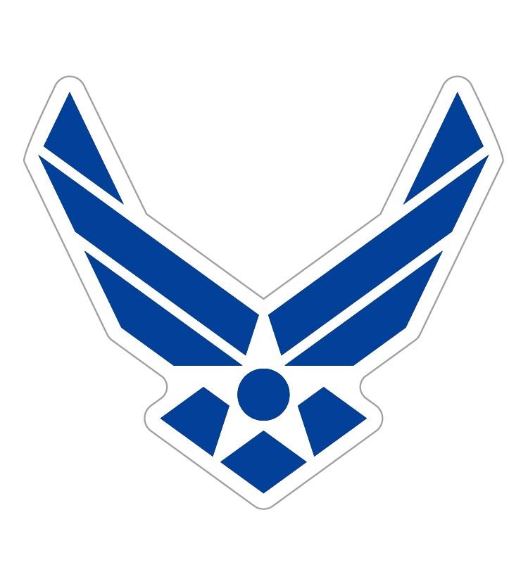 ST0042美國空軍軍徽塑膠貼紙
