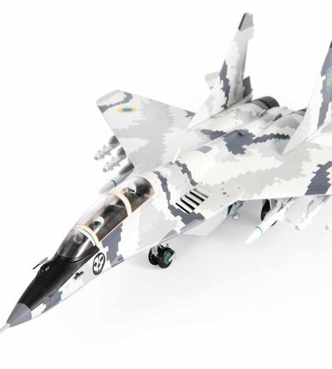 烏克蘭空軍MiG-29UB基輔幽靈AGM-88合金模型1/72成品JCW-72-MG29-014