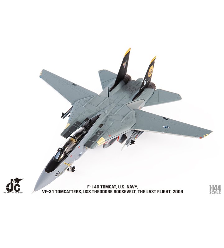 JCW-144-F14-006美軍F-14D戰鬥機VF-31雄貓人中隊模型
