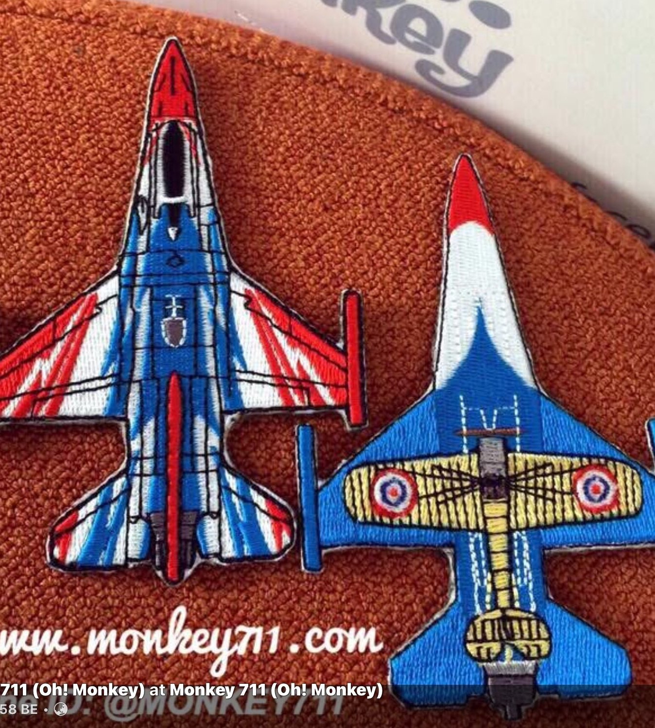 PT0011泰國F-16彩繪機套章(魔鬼氈)
