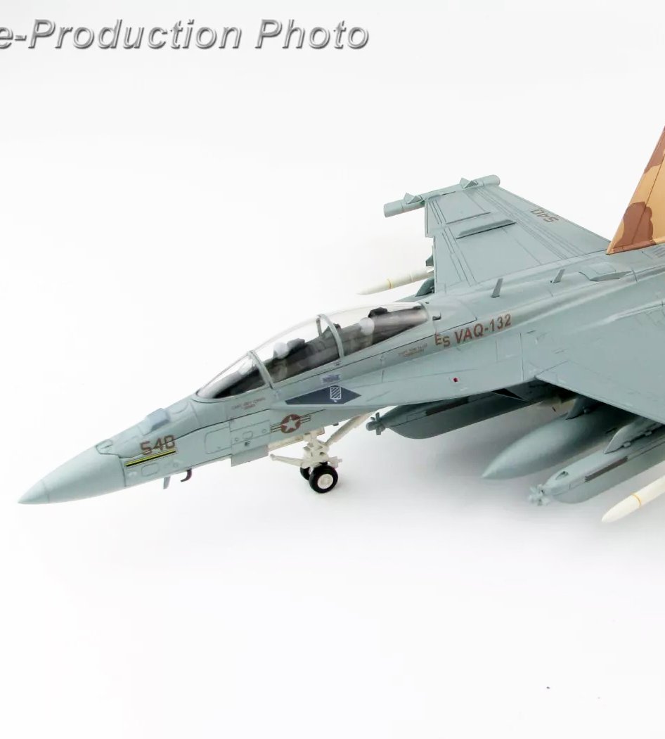 HA5151美國海軍EA-18G Growler 咆哮者VAQ-132毒蠍子中隊模型1/72成品HM