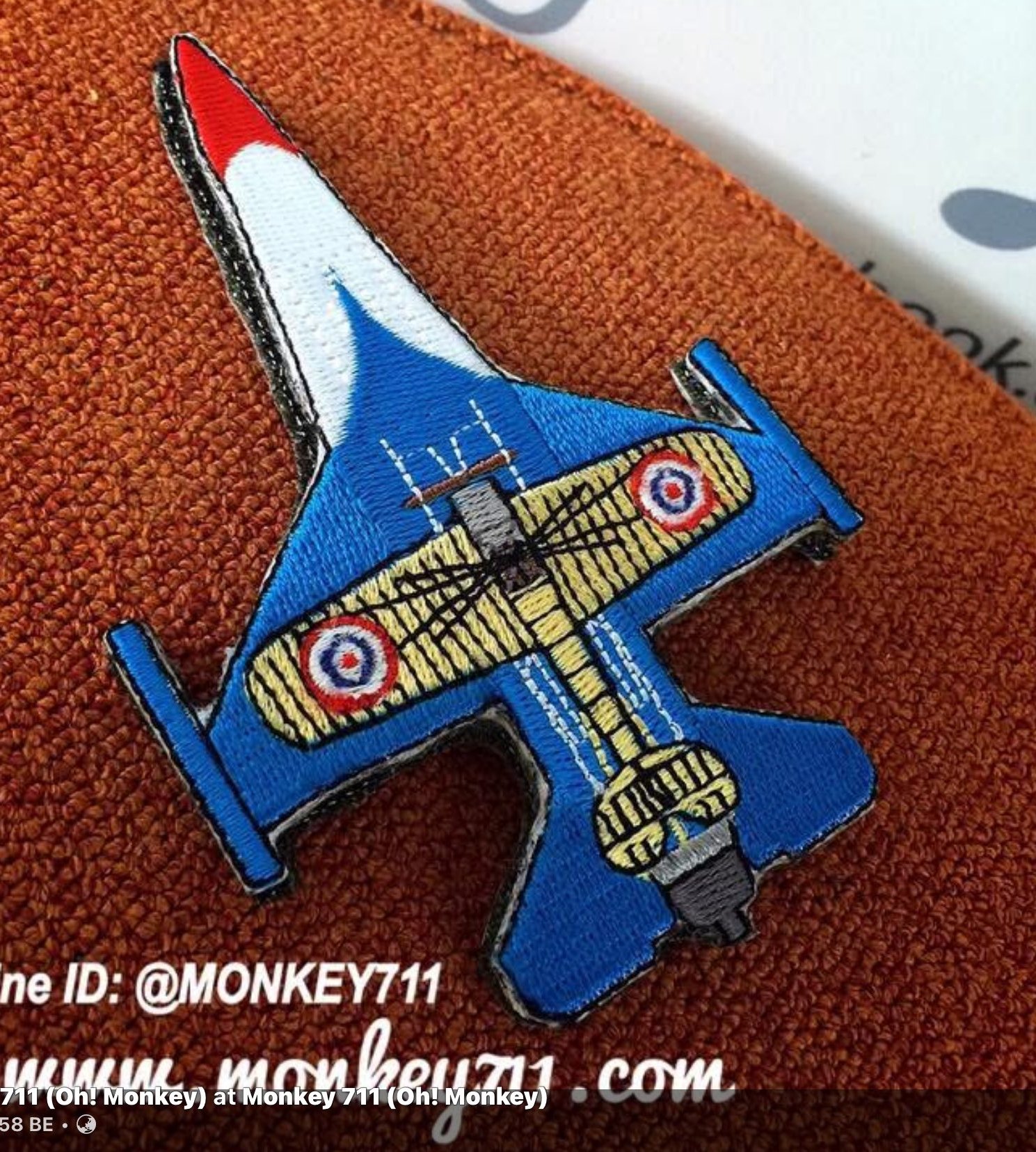 PT0011泰國F-16彩繪機套章(魔鬼氈)