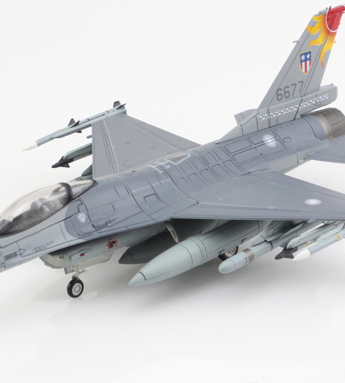 HA38071國軍F-16A #6677中緬印戰區彩繪