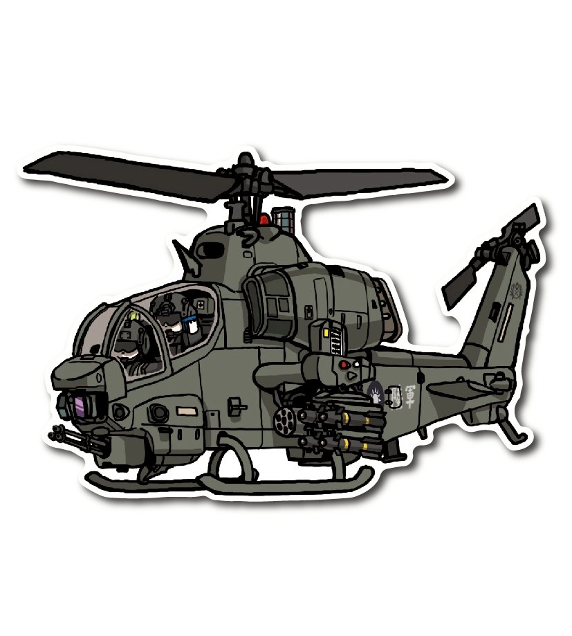 陸軍航空AH-1W超級眼鏡蛇直升機(地獄火飛彈+火箭)(朝左)