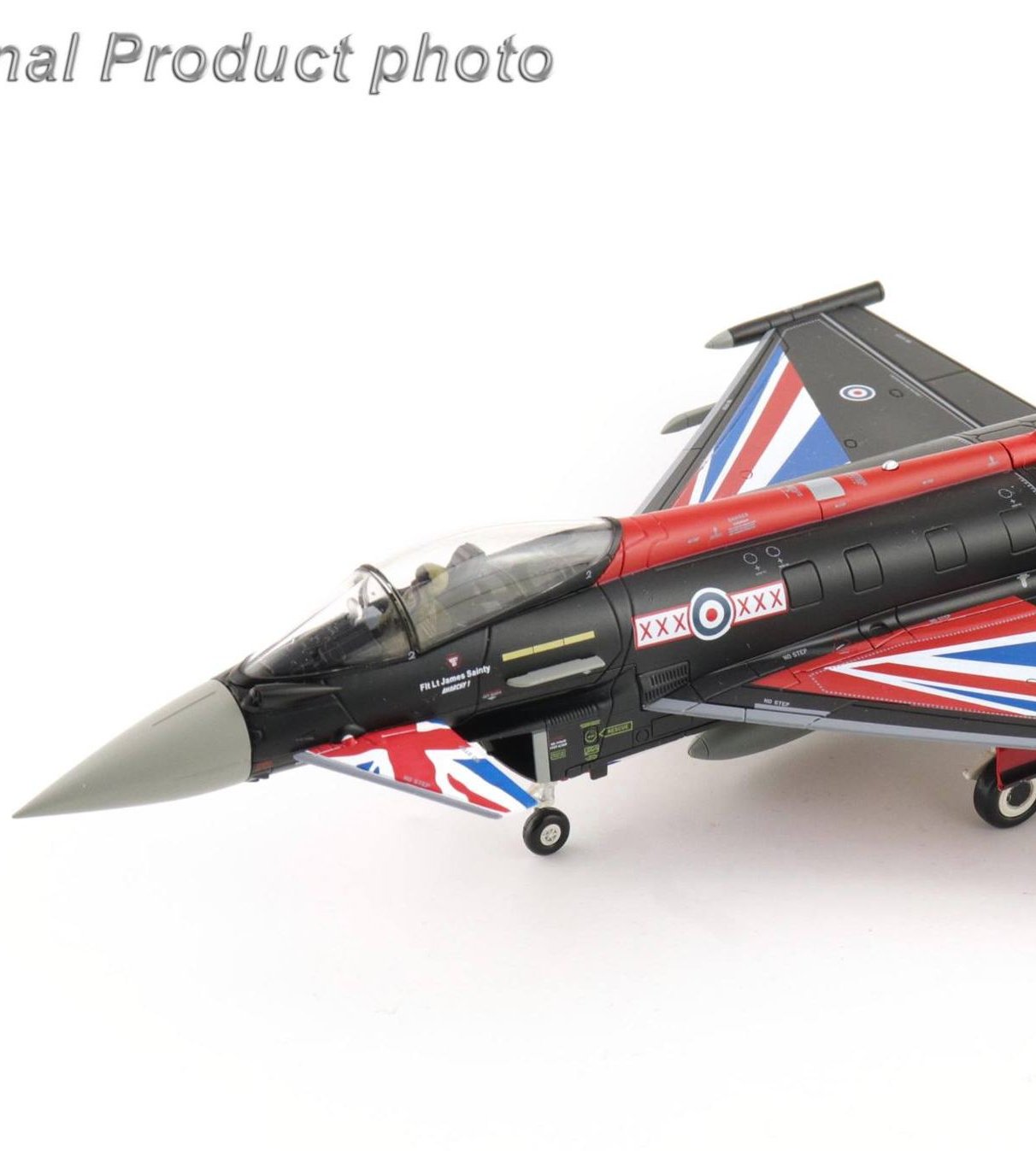 HA6629b英國皇家空軍Typhoon Display颱風式戰鬥機表演隊國旗彩繪合金模型1/72成品HM