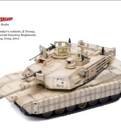 美國M1A2 Abrams TUSK I艾布蘭坦克(沙漠色) 12209PB