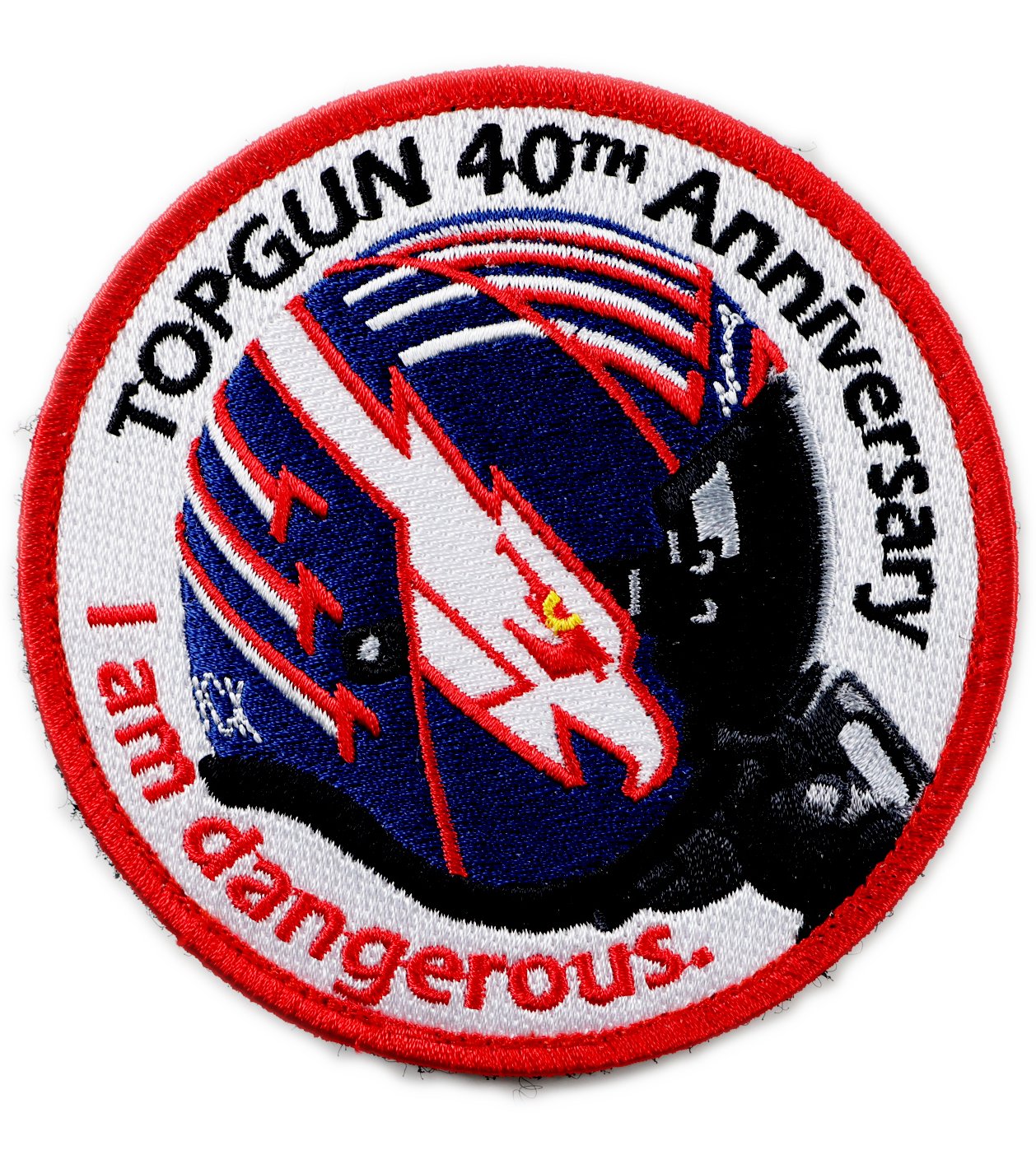 PTG0039捍衛戰士TOPGUN 40周年 I am dangerous(紅邊)(魔鬼氈)