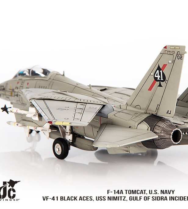 美國海軍VF-41中隊F-14A雄貓1981錫德拉灣事件模型1/72成品JCW-72-F14-017