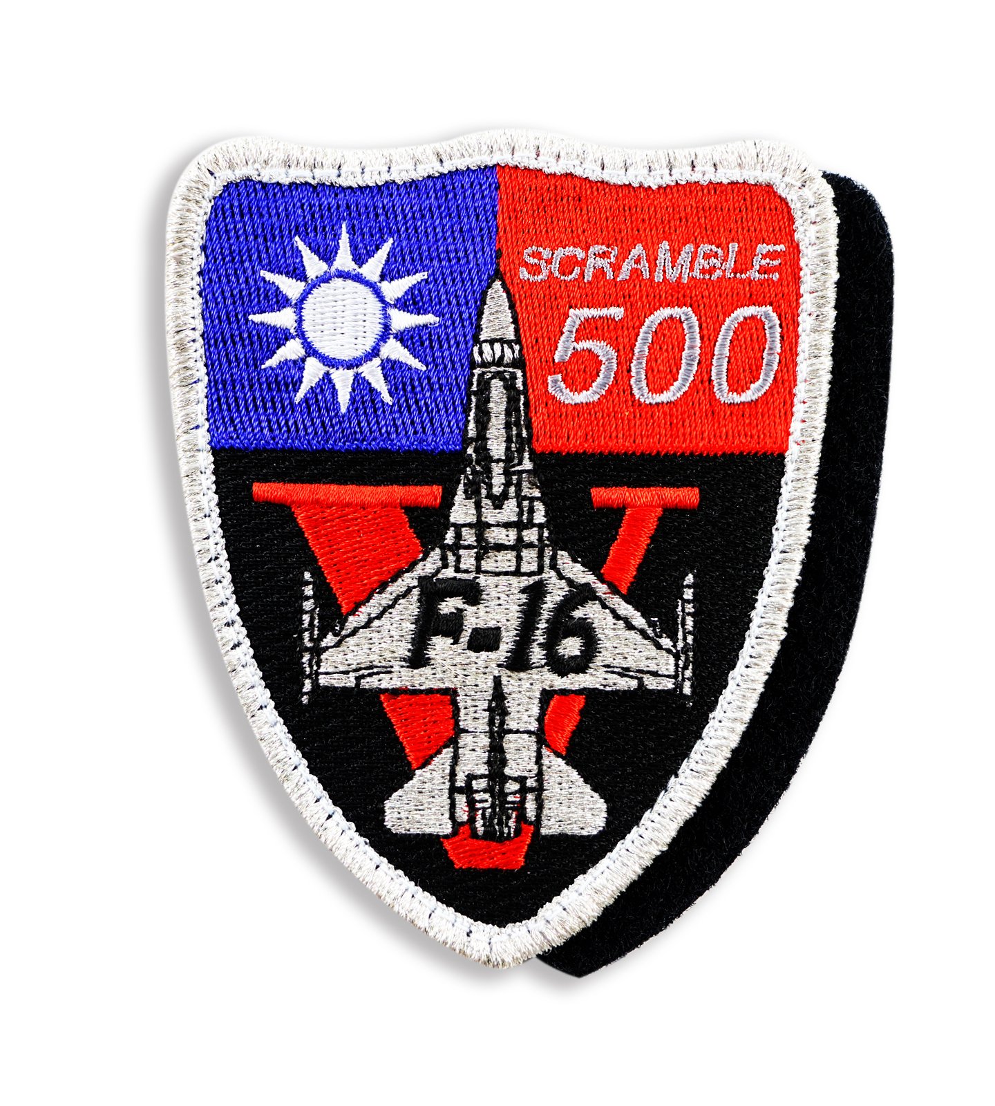 P0168空軍F-16緊急起飛SCRAMBLE次數章(500次) (有魔鬼氈)