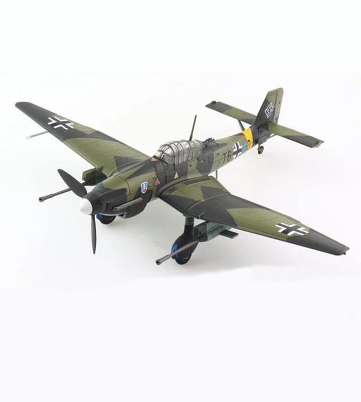 HA0132德軍容克Ju-87G-1 STUKA斯圖卡俯沖轟炸機東線戰場坦克殺手模型