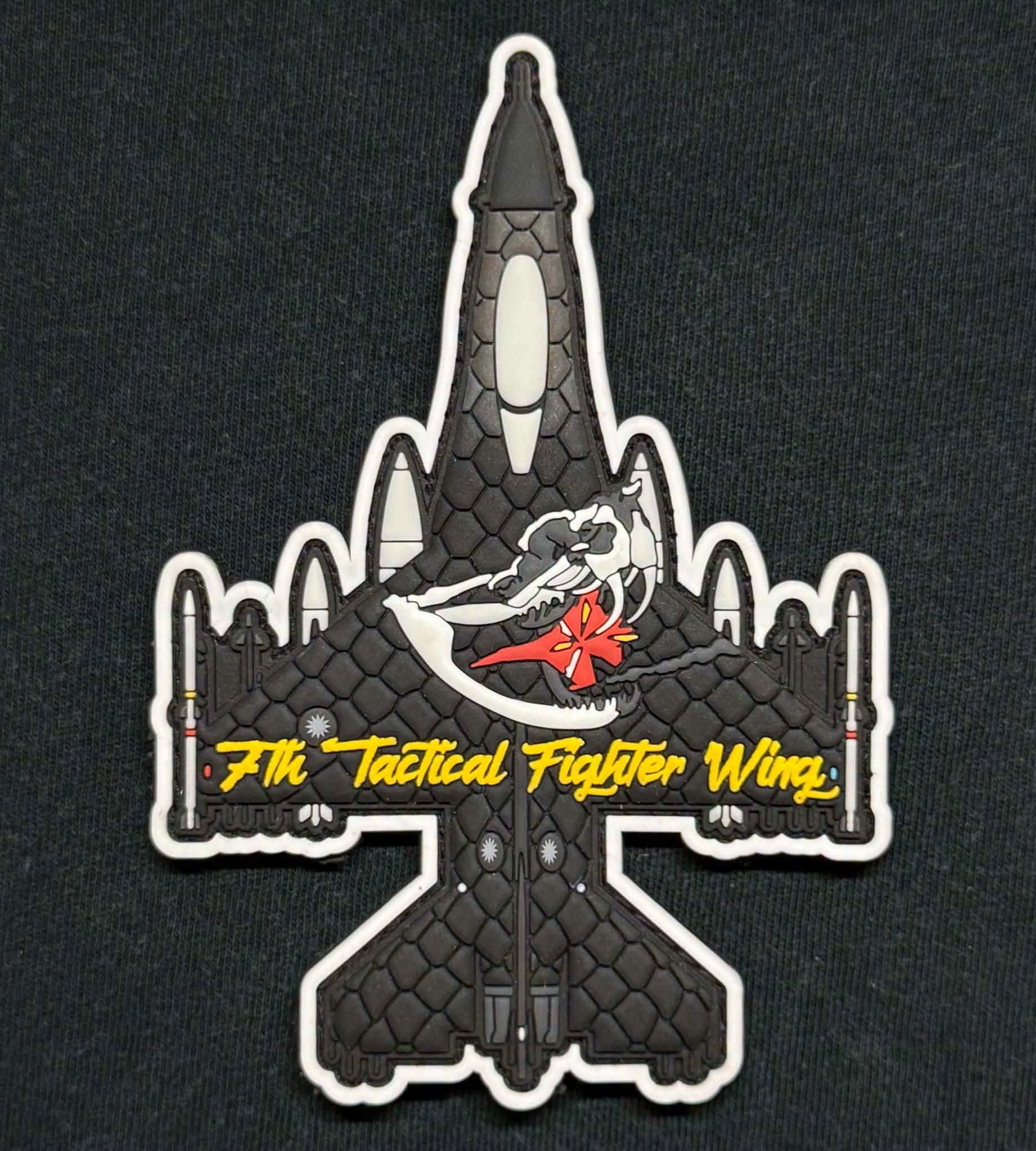 P0207 空軍第七聯隊 F-16C/D BLK70 機種PVC蓄光章
