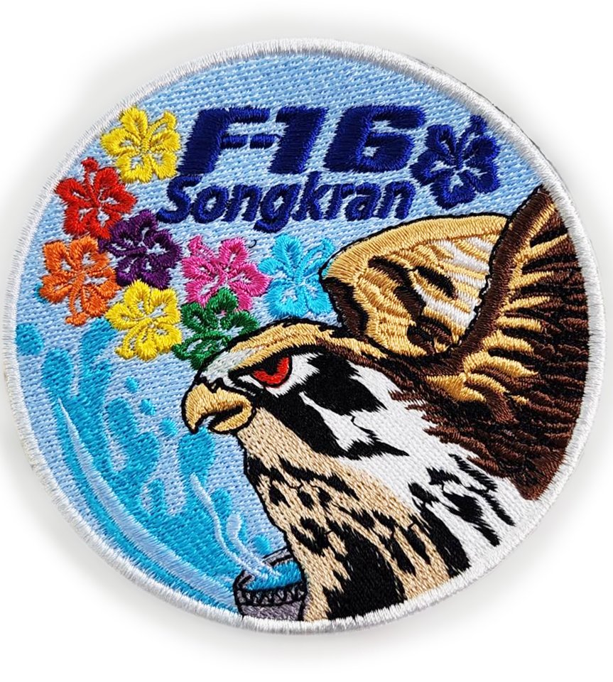 PT0005泰國潑水節F-16臂章(有魔鬼氈)