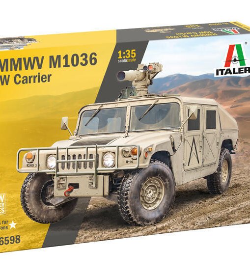 6598美國國軍HMMWV M1036 TOW Carrier拖式飛彈悍馬車1/35模型6598