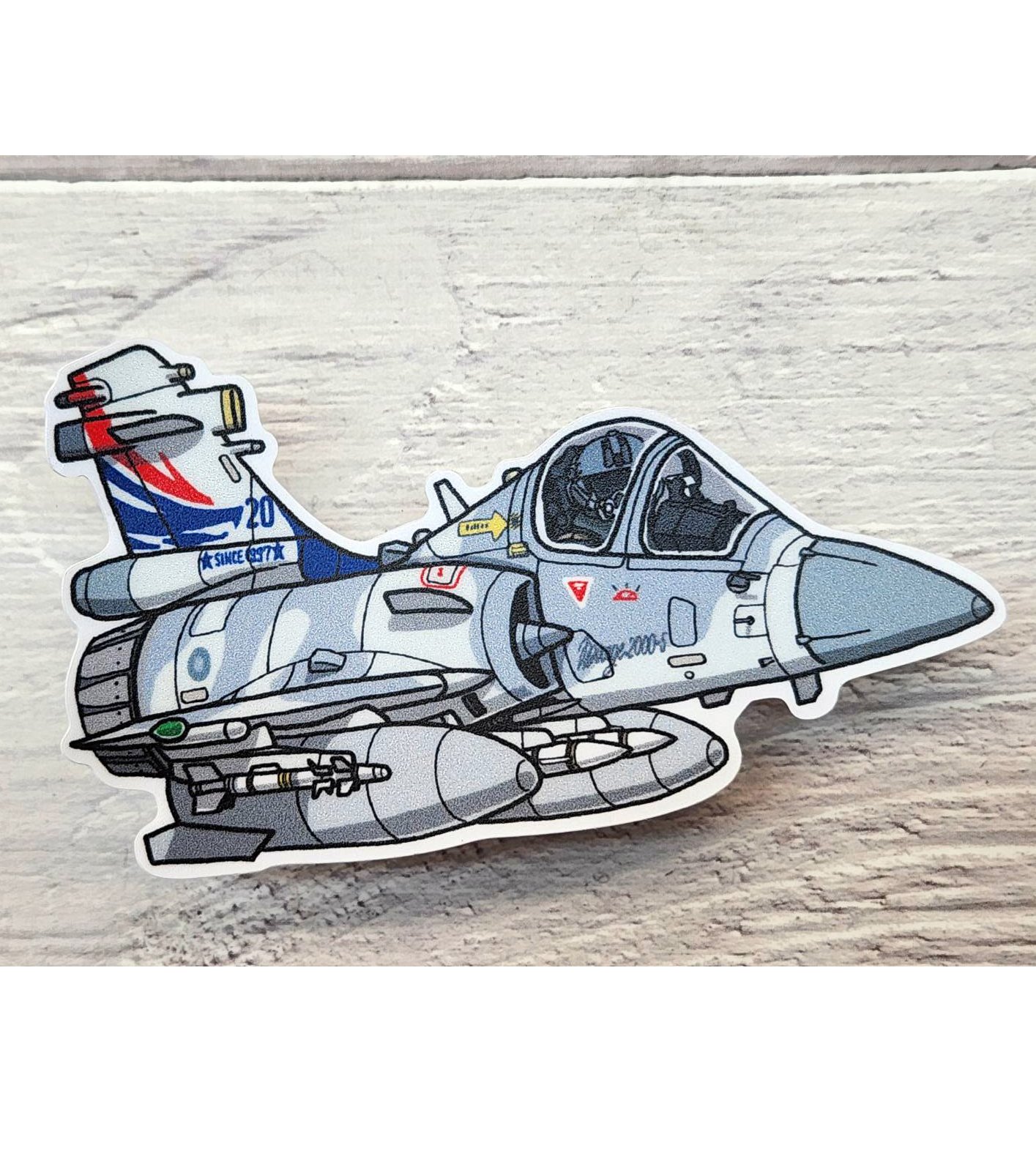 空軍Mirage 2000-5戰機單座飛龍彩繪第二聯隊