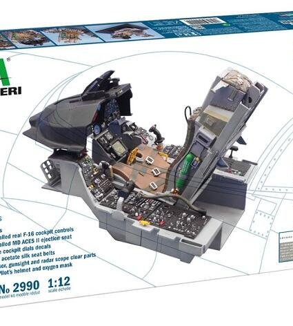 2990 F-16 戰機駕駛艙 1/12 ITALERI模型2990