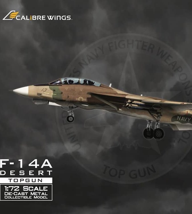 CA72TP05 美國F-14A Topgu戰鬥機沙漠迷彩 模型1/72成品
