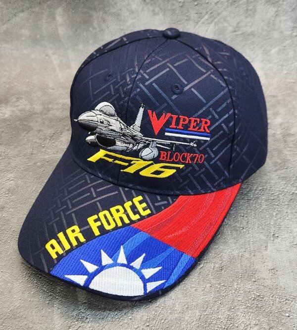 空軍F-16 VIPER戰鬥機國旗(深藍色)小帽