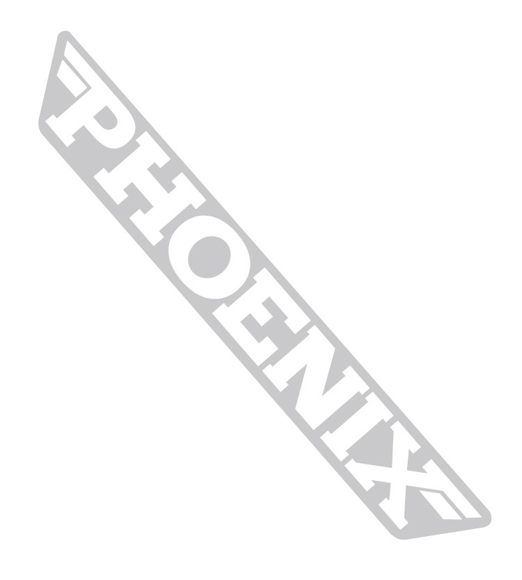 ST0044鳳凰PHOENIX呼號塑膠貼紙