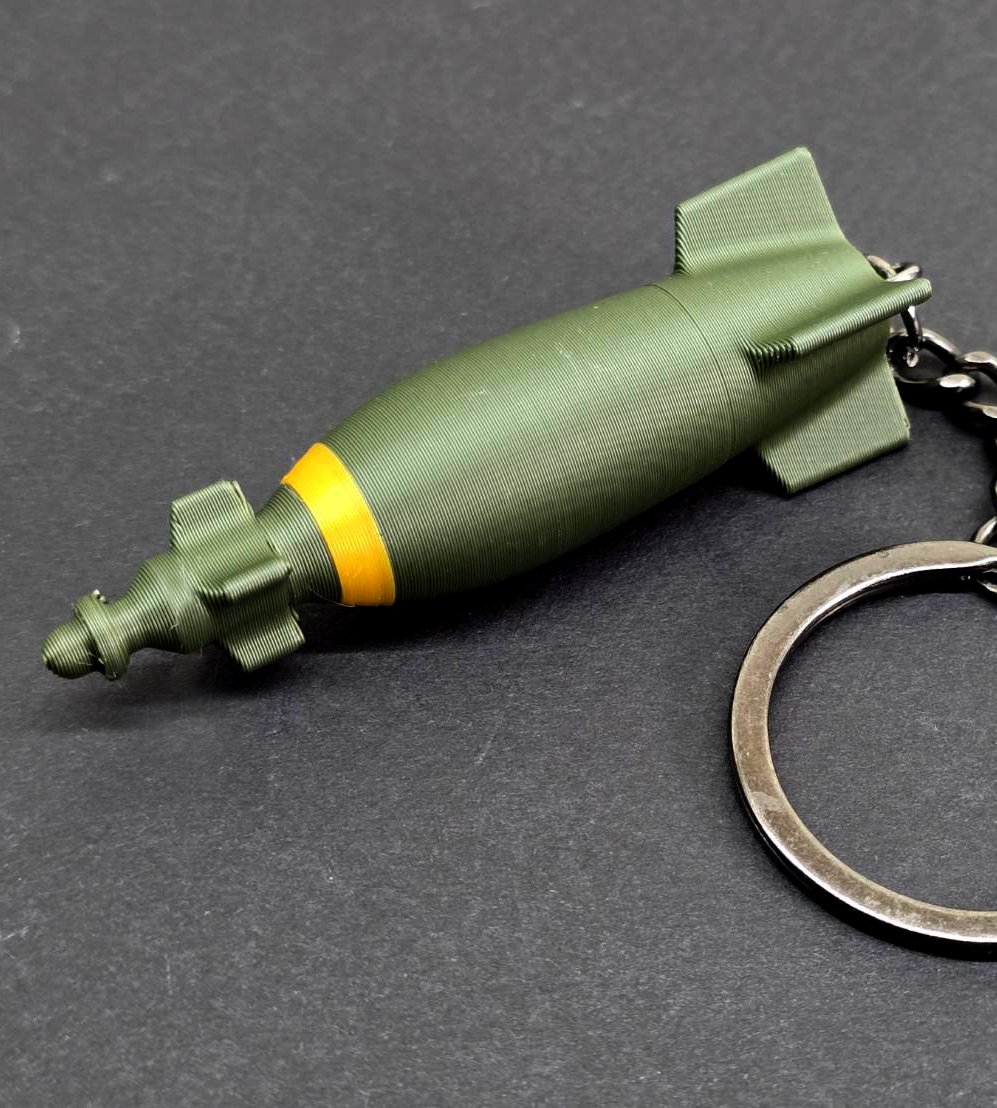 K0080鋪路二式GBU-10雷射導引炸彈3D列印鑰匙圈