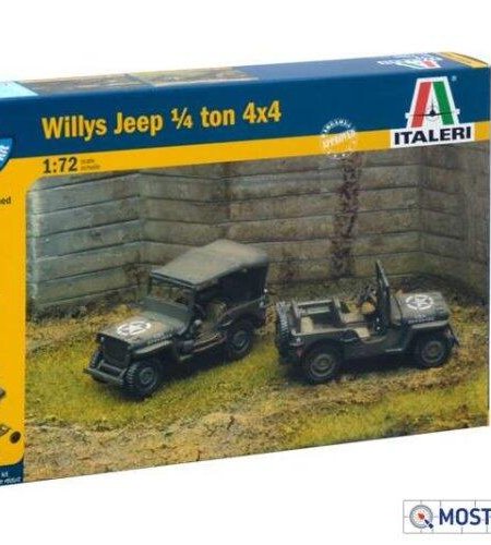 7506美國Willys Jeep 4x4 威力吉普車1/4頓 (一盒兩輛)1/35模型