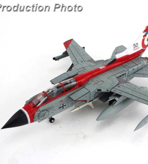 HA6728德國空軍Tornado龍捲風式攔截機50週紀念彩繪模型1/72成品HM