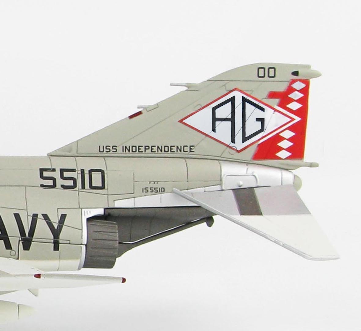 HA19006美軍VF-102鑽石蛇 F-4J 幽靈 II獨立號CV-6模型