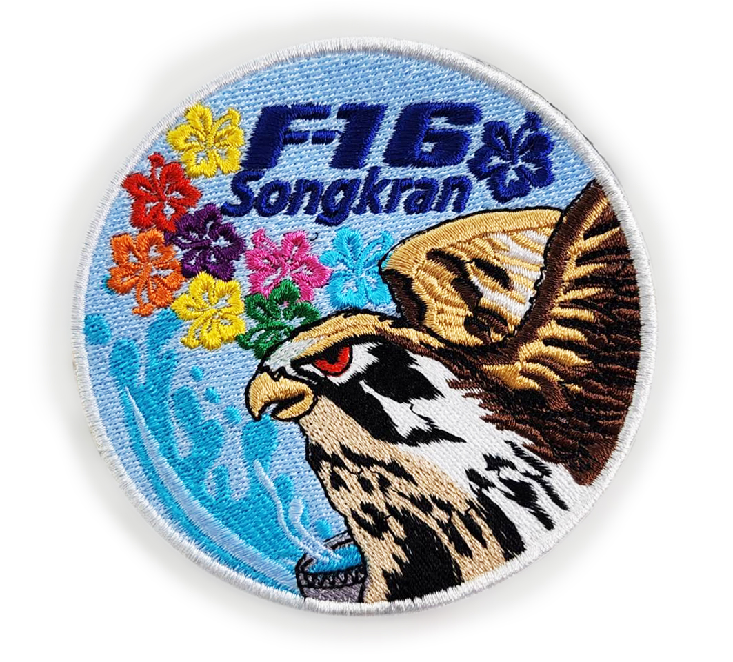 PT0005泰國潑水節F-16臂章(有魔鬼氈)