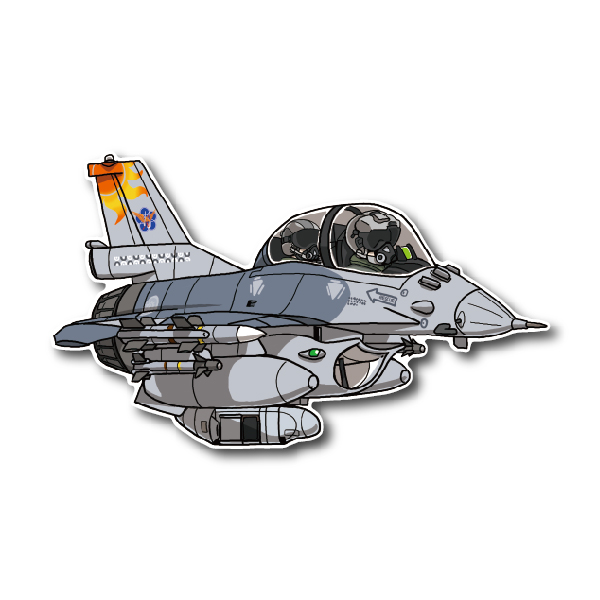 空軍F-16BM戰機双座*花蓮第五聯隊*太陽神偵察夾艙