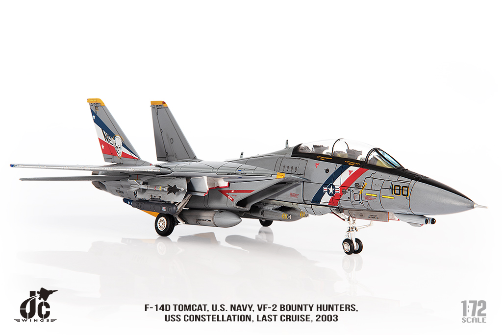 美國海軍F-14D雄貓式戰機 VF-2賞金獵人 JCW-72-F14-018