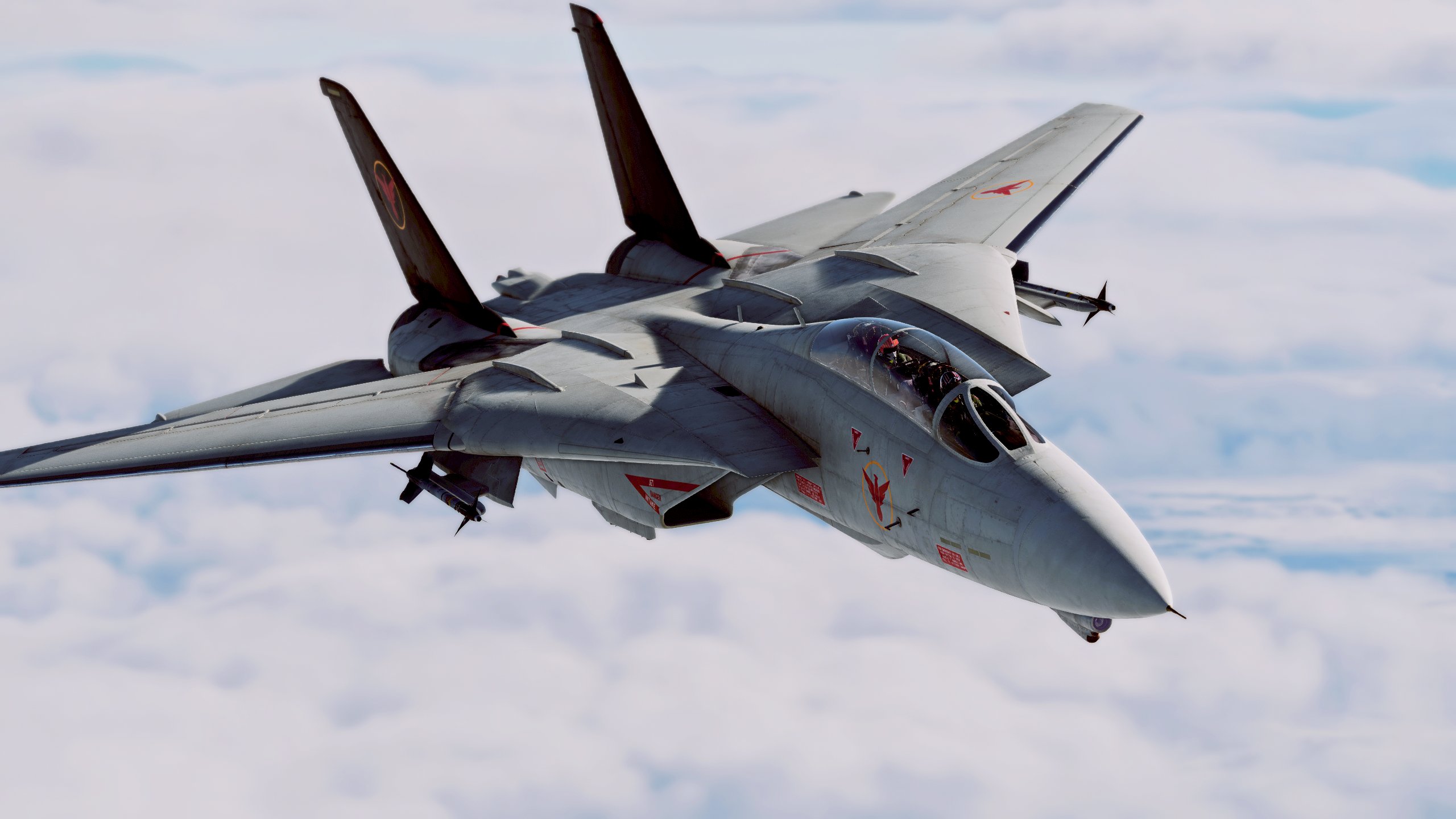 HA5258捍衛戰士-獨行俠 F-14A 土匪戰機(附電影版及紅星水貼)模型1/72成品HM