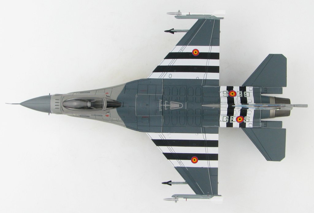 HA3878 F-16AM FA-124比利時空軍 75週年諾曼第D日彩繪合金模型