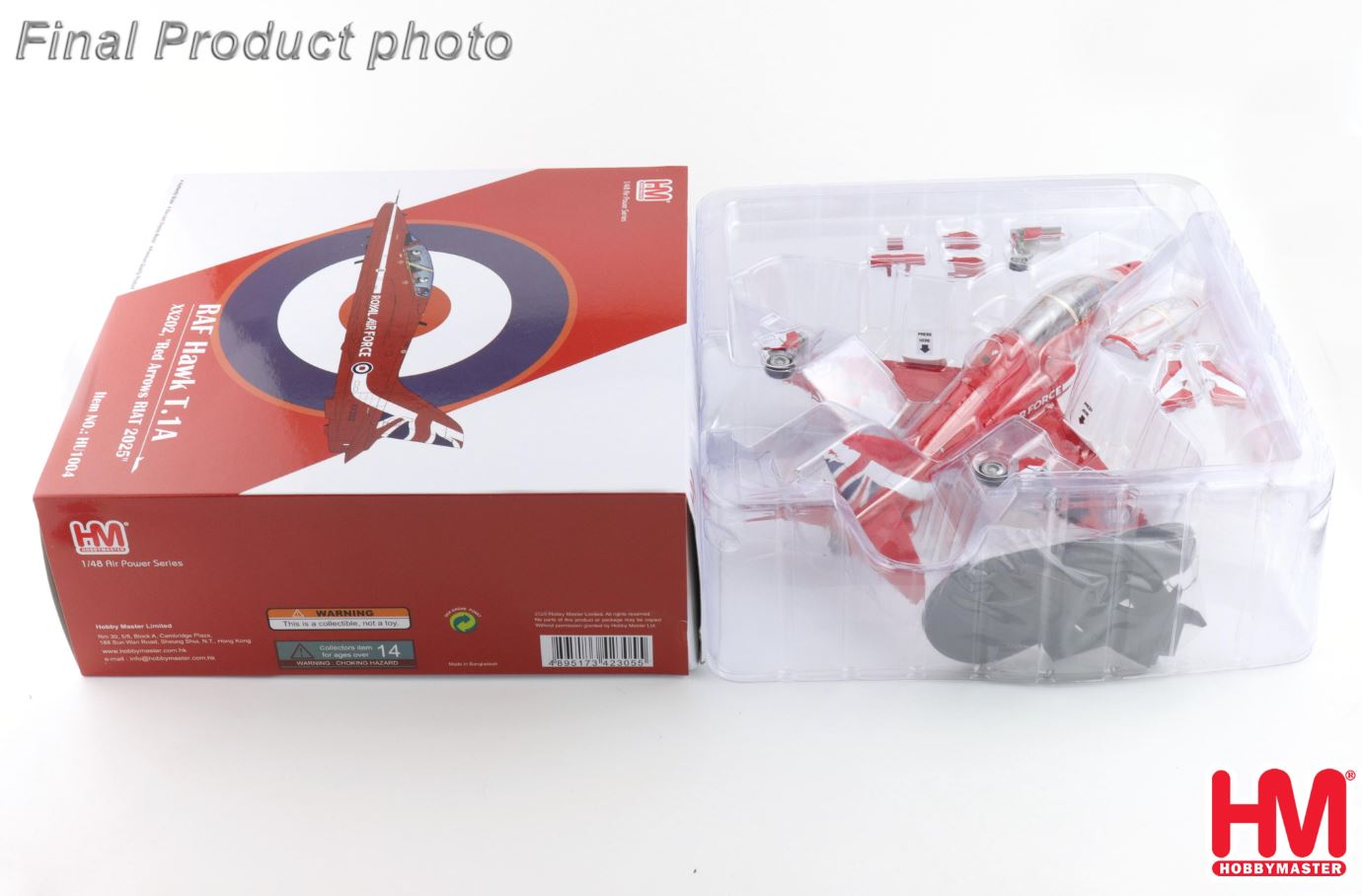 HU1004英國紅箭飛行表演隊Hawk T.1A XX202