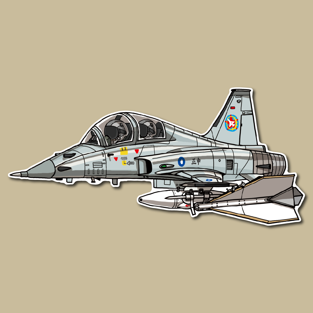 國軍F-5F虎II戰機第46隊箭靶