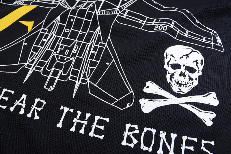 TS005 美國海軍VF-84 Jolly Rogers海盜旗F-14A TEE(黑色排汗)