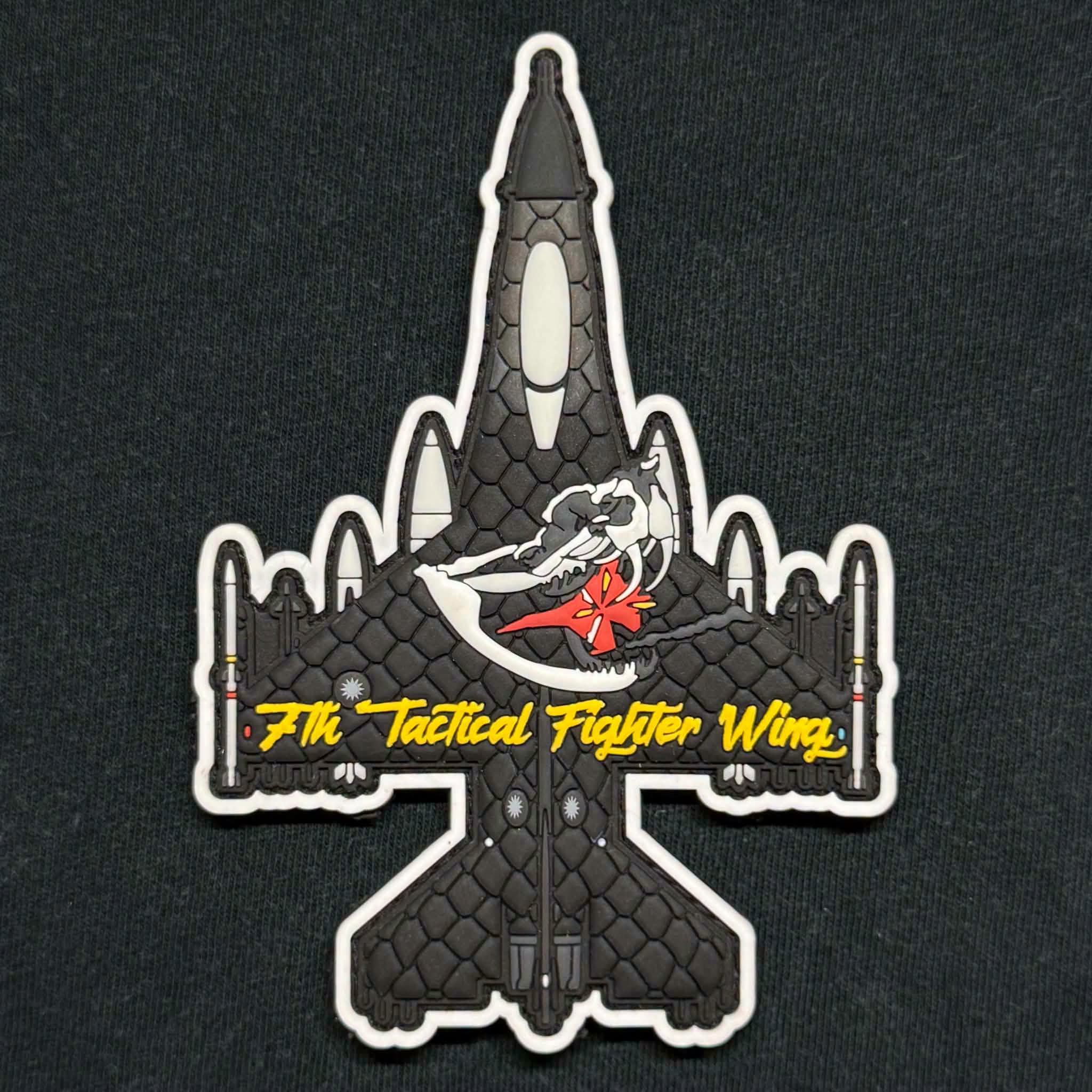 P0207 空軍第七聯隊 F-16C/D BLK70 機種PVC蓄光章