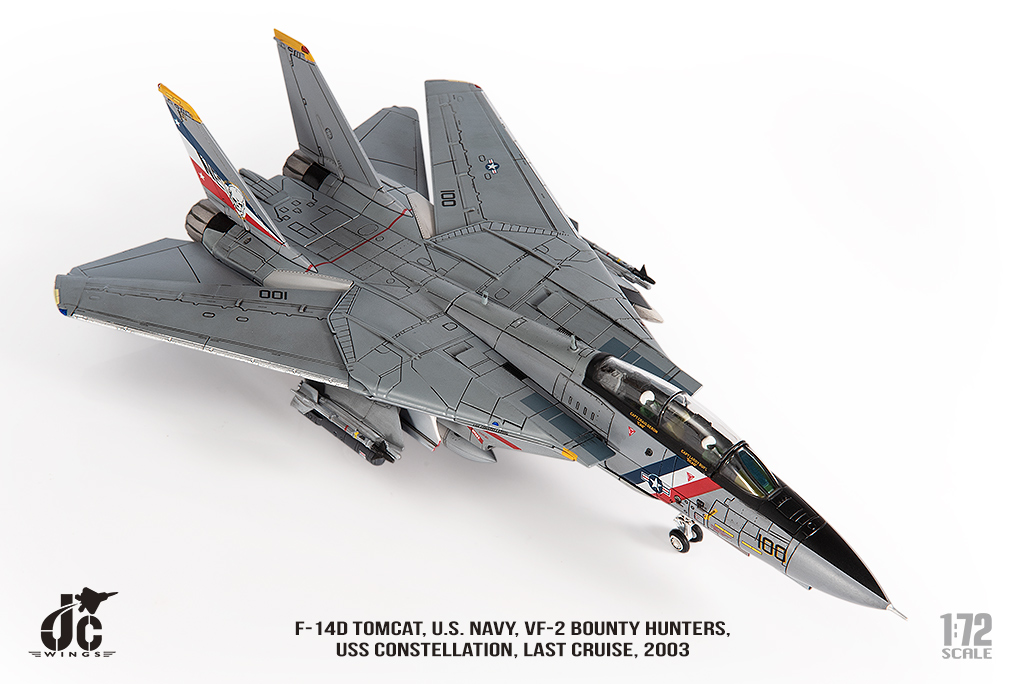 美國海軍F-14D雄貓式戰機 VF-2賞金獵人 JCW-72-F14-018