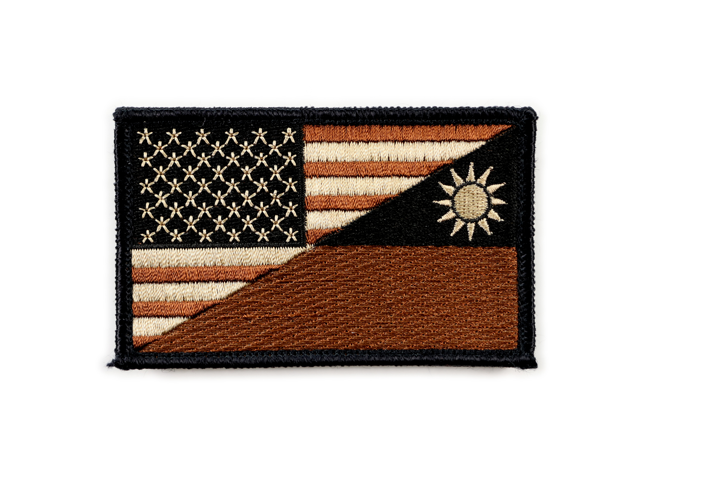 P0171美國&中華民國國旗章(多地迷彩)(魔鬼氈)