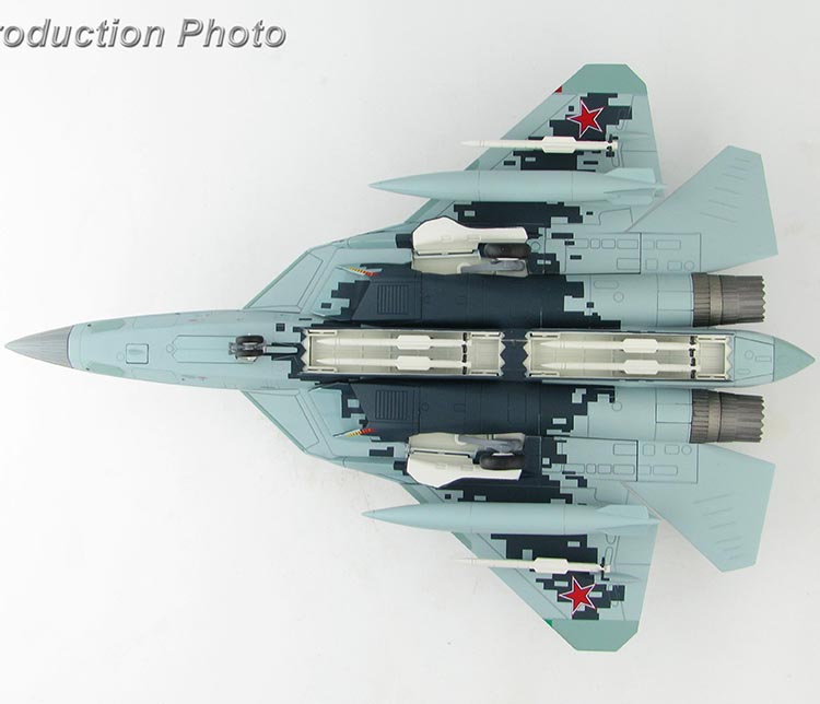 HA6801 俄羅斯SU-57戰鬥機 BLUE 053 空軍合金模型
