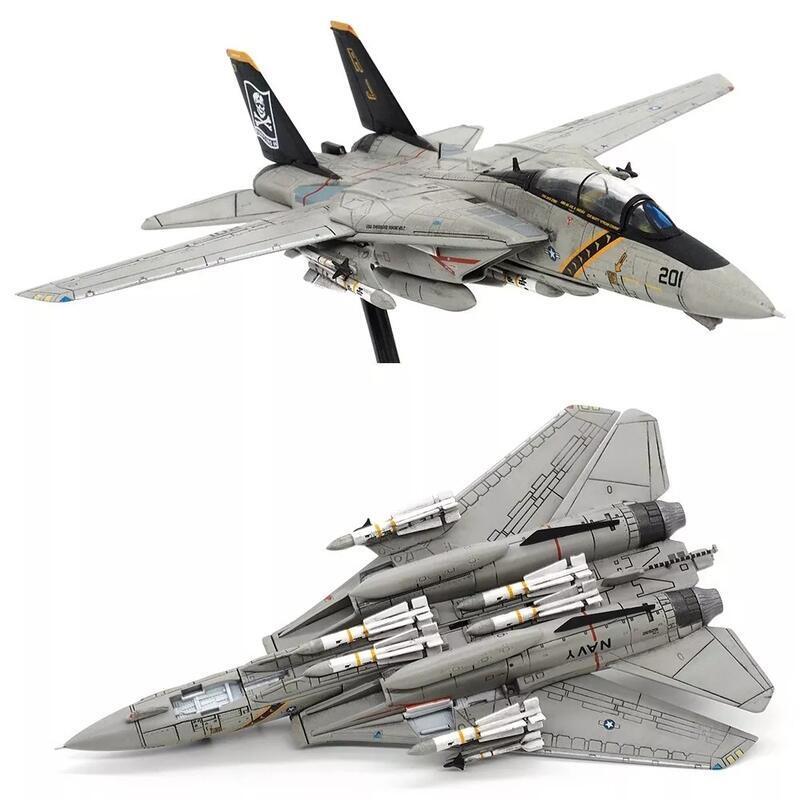 JCW-144-F14-008美國海軍VF-103海盜旗 F-14A雄貓式戰機模型1/144成品模型