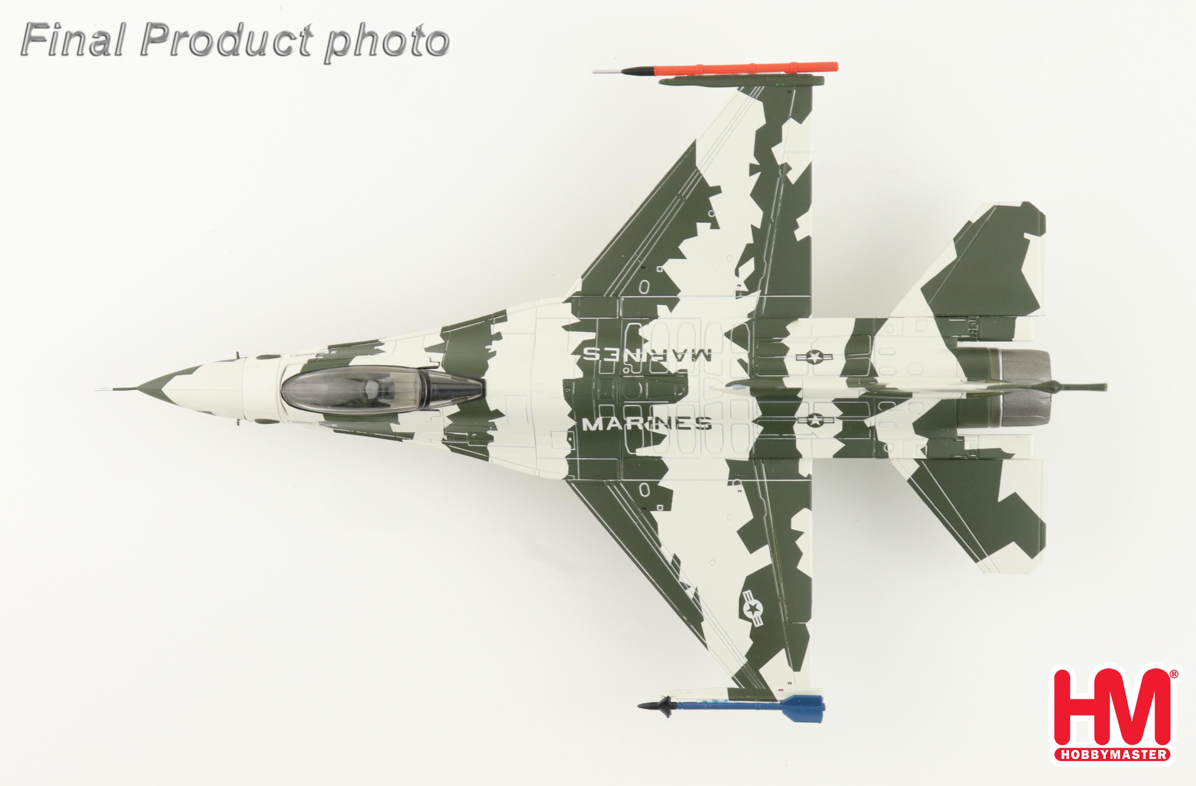 HA38063美國海軍武器學校F-16N假想敵中隊TOP GUN彩繪機合金成品1/72模型