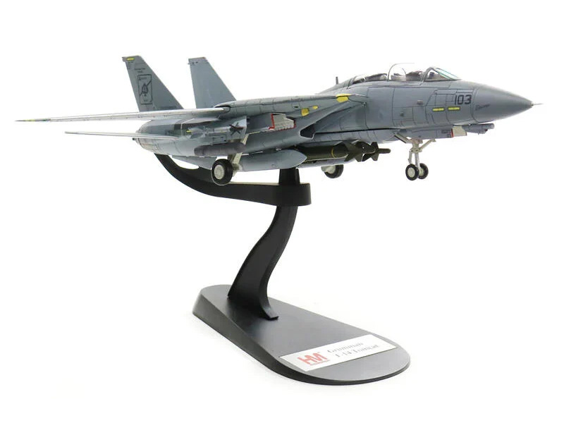 HA5218 F-14A雄貓美國海軍VF-41黑王牌”搭載企業號航空母艦最後航行模型