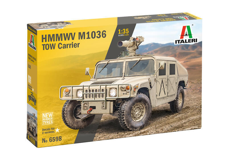 6598美國國軍HMMWV M1036 TOW Carrier拖式飛彈悍馬車1/35模型6598