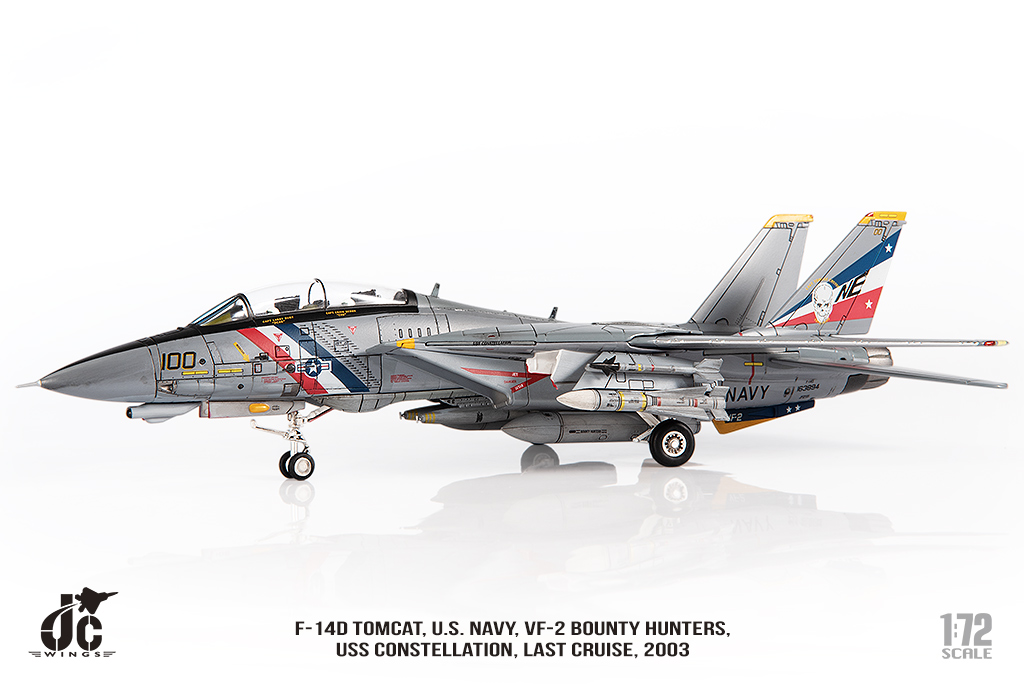 美國海軍F-14D雄貓式戰機 VF-2賞金獵人 JCW-72-F14-018