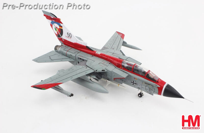HA6728德國空軍Tornado龍捲風式攔截機50週紀念彩繪模型1/72成品HM