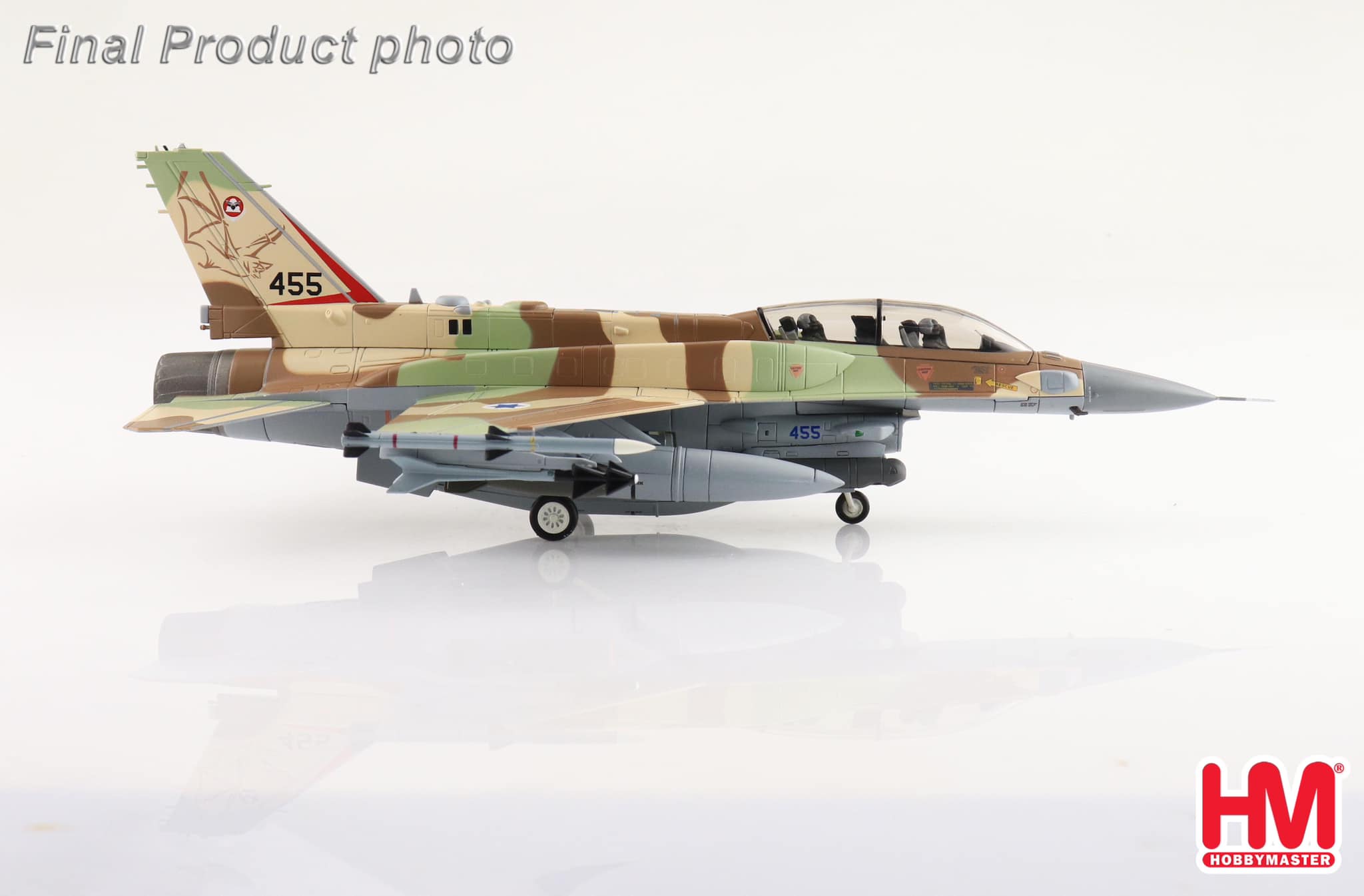 HA38038以色列空軍F-16I 第105毒蠍中隊合金模型