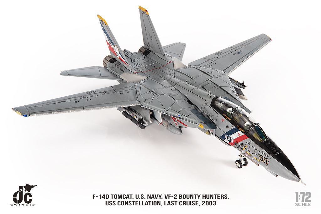 美國海軍F-14D雄貓式戰機 VF-2賞金獵人 JCW-72-F14-018