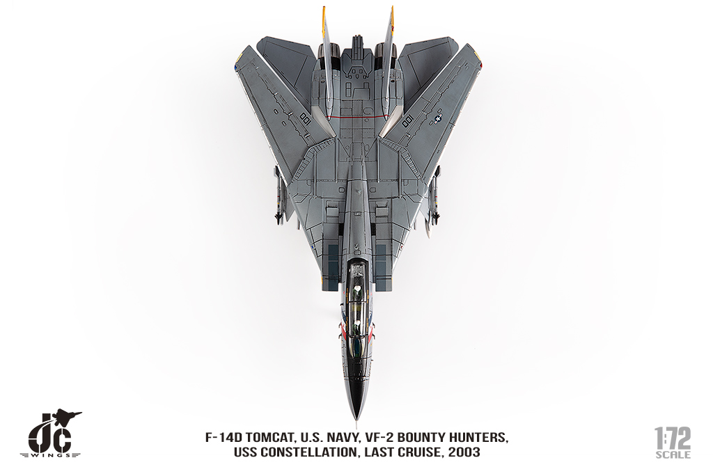 美國海軍F-14D雄貓式戰機 VF-2賞金獵人 JCW-72-F14-018